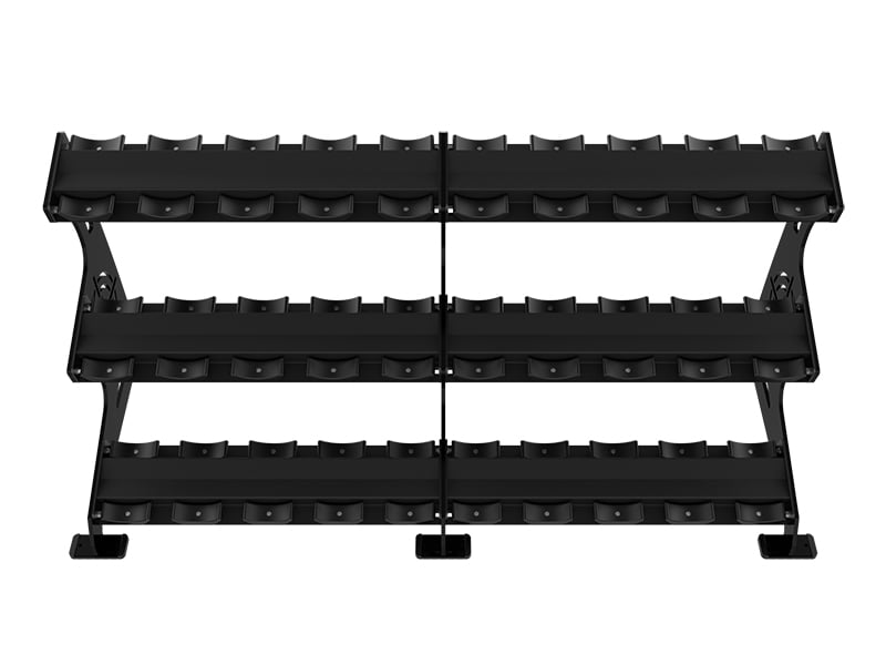 Alpha 3 Tier Pro Style Dumbbell Rack Arsenal Strength Equipment